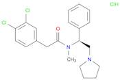 Benzeneacetamide, 3,4-dichloro-N-methyl-N-[(1S)-1-phenyl-2-(1-pyrrolidinyl)ethyl]-, hydrochloride …