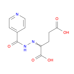 Pentanedioic acid, 2-[2-(4-pyridinylcarbonyl)hydrazinylidene]-