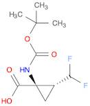 Cyclopropanecarboxylic acid, 2-(difluoromethyl)-1-[[(1,1-dimethylethoxy)carbonyl]amino]-, (1R,2R)-