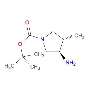 1-Pyrrolidinecarboxylic acid, 3-amino-4-methyl-, 1,1-dimethylethyl ester, (3R,4S)-rel-