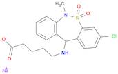 Pentanoic acid, 5-[(3-chloro-6,11-dihydro-6-methyl-5,5-dioxidodibenzo[c,f][1,2]thiazepin-11-yl)ami…