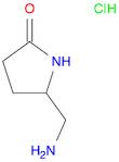 2-Pyrrolidinone, 5-(aminomethyl)-, hydrochloride (1:1)