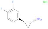 Cyclopropanamine, 2-(3,4-difluorophenyl)-, hydrochloride (1:1), (1R,2S)-rel-