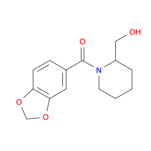 Methanone, 1,3-benzodioxol-5-yl[2-(hydroxymethyl)-1-piperidinyl]-