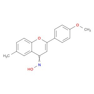 4H-1-Benzopyran-4-one, 2-(4-methoxyphenyl)-6-methyl-, oxime