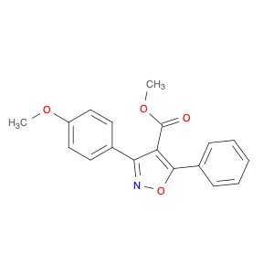 4-Isoxazolecarboxylic acid, 3-(4-methoxyphenyl)-5-phenyl-, methyl ester