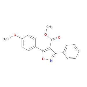 4-Isoxazolecarboxylic acid, 5-(4-methoxyphenyl)-3-phenyl-, methyl ester