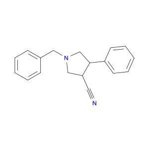 3-Pyrrolidinecarbonitrile, 4-phenyl-1-(phenylmethyl)-