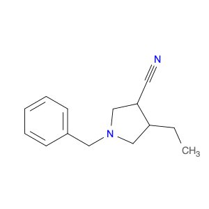 3-Pyrrolidinecarbonitrile, 4-ethyl-1-(phenylmethyl)-