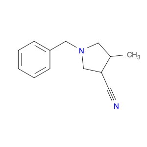 3-Pyrrolidinecarbonitrile, 4-methyl-1-(phenylmethyl)-