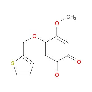 3,5-Cyclohexadiene-1,2-dione, 4-methoxy-5-(2-thienylmethoxy)-