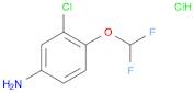 Benzenamine, 3-chloro-4-(difluoromethoxy)-, hydrochloride (1:1)