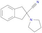 1H-Indene-2-carbonitrile, 2,3-dihydro-2-(1-pyrrolidinyl)-