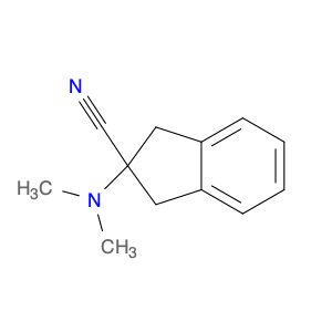 2-(Dimethylamino)-2,3-dihydro-1H-indene-2-carbonitrile