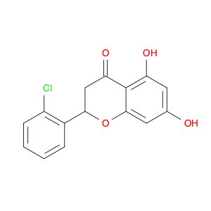 4H-1-Benzopyran-4-one, 2-(2-chlorophenyl)-2,3-dihydro-5,7-dihydroxy-