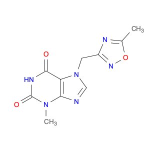 1H-Purine-2,6-dione, 3,7-dihydro-3-methyl-7-[(5-methyl-1,2,4-oxadiazol-3-yl)methyl]-