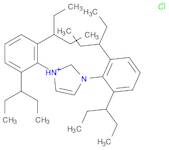 1H-Imidazolium, 1,3-bis[2,6-bis(1-ethylpropyl)phenyl]-, chloride (1:1)