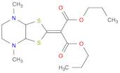 Propanedioic acid, 2-(hexahydro-4,7-dimethyl-1,3-dithiolo[4,5-b]pyrazin-2-ylidene)-, 1,3-dipropy...