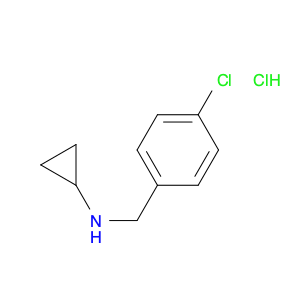 Benzenemethanamine, 4-chloro-N-cyclopropyl-, hydrochloride (1:1)