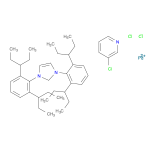 Palladium, [1,3-bis[2,6-bis(1-ethylpropyl)phenyl]-1,3-dihydro-2H-imidazol-2-ylidene]dichloro(3-chl…