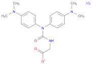 Glycine, N-[[bis[4-(dimethylamino)phenyl]amino]carbonyl]-, sodium salt (1:1)