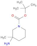 1-Piperidinecarboxylic acid, 3-amino-3-methyl-, 1,1-dimethylethyl ester