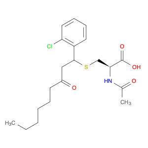 Cysteine, N-acetyl-S-[1-(2-chlorophenyl)-3-oxononyl]-