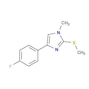 1H-Imidazole, 4-(4-fluorophenyl)-1-methyl-2-(methylthio)-