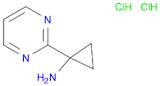 Cyclopropanamine, 1-(2-pyrimidinyl)-, hydrochloride (1:2)