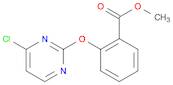 Benzoic acid, 2-[(4-chloro-2-pyrimidinyl)oxy]-, methyl ester