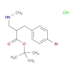 tert-Butyl 3-(4-bromophenyl)-2-((methylamino)methyl)propanoate, HCl