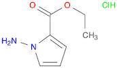 1H-Pyrrole-2-carboxylic acid, 1-amino-, ethyl ester, hydrochloride (1:1)