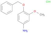 Benzenamine, 3-methoxy-4-(phenylmethoxy)-, hydrochloride (1:1)