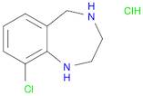 1H-1,4-Benzodiazepine, 9-chloro-2,3,4,5-tetrahydro-, hydrochloride (1:2)