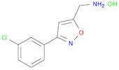 5-Isoxazolemethanamine, 3-(3-chlorophenyl)-, hydrochloride (1:1)