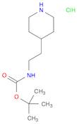 Carbamic acid, N-[2-(4-piperidinyl)ethyl]-, 1,1-dimethylethyl ester, hydrochloride (1:1)