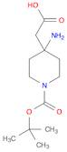 4-Piperidineacetic acid, 4-amino-1-[(1,1-dimethylethoxy)carbonyl]-