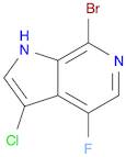 1H-Pyrrolo[2,3-c]pyridine, 7-bromo-3-chloro-4-fluoro-