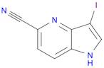 1H-Pyrrolo[3,2-b]pyridine-5-carbonitrile, 3-iodo-