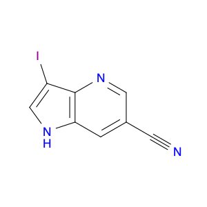 1H-Pyrrolo[3,2-b]pyridine-6-carbonitrile, 3-iodo-
