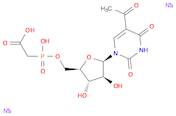 2,4(1H,3H)-Pyrimidinedione, 5-acetyl-1-[5-O-[(carboxymethyl)hydroxyphosphinyl]-β-D-arabinofuranosy…