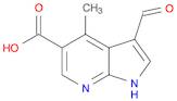 1H-Pyrrolo[2,3-b]pyridine-5-carboxylic acid, 3-formyl-4-methyl-