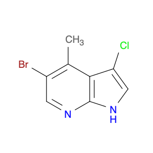 1H-Pyrrolo[2,3-b]pyridine, 5-broMo-3-chloro-4-Methyl-