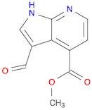 1H-Pyrrolo[2,3-b]pyridine-4-carboxylic acid, 3-formyl-, methyl ester