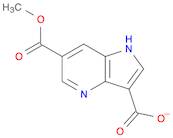 1H-Pyrrolo[3,2-b]pyridine-3,6-dicarboxylic acid, 6-methyl ester