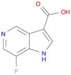 1H-Pyrrolo[3,2-c]pyridine-3-carboxylic acid, 7-fluoro-