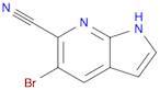 1H-Pyrrolo[2,3-b]pyridine-6-carbonitrile, 5-bromo-