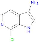 1H-Pyrrolo[2,3-c]pyridin-3-amine, 7-chloro-