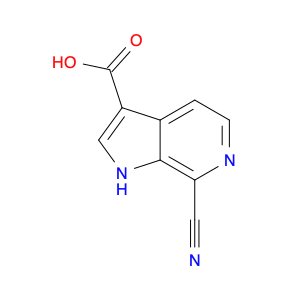 1H-Pyrrolo[2,3-c]pyridine-3-carboxylic acid, 7-cyano-