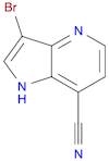 1H-Pyrrolo[3,2-b]pyridine-7-carbonitrile, 3-bromo-